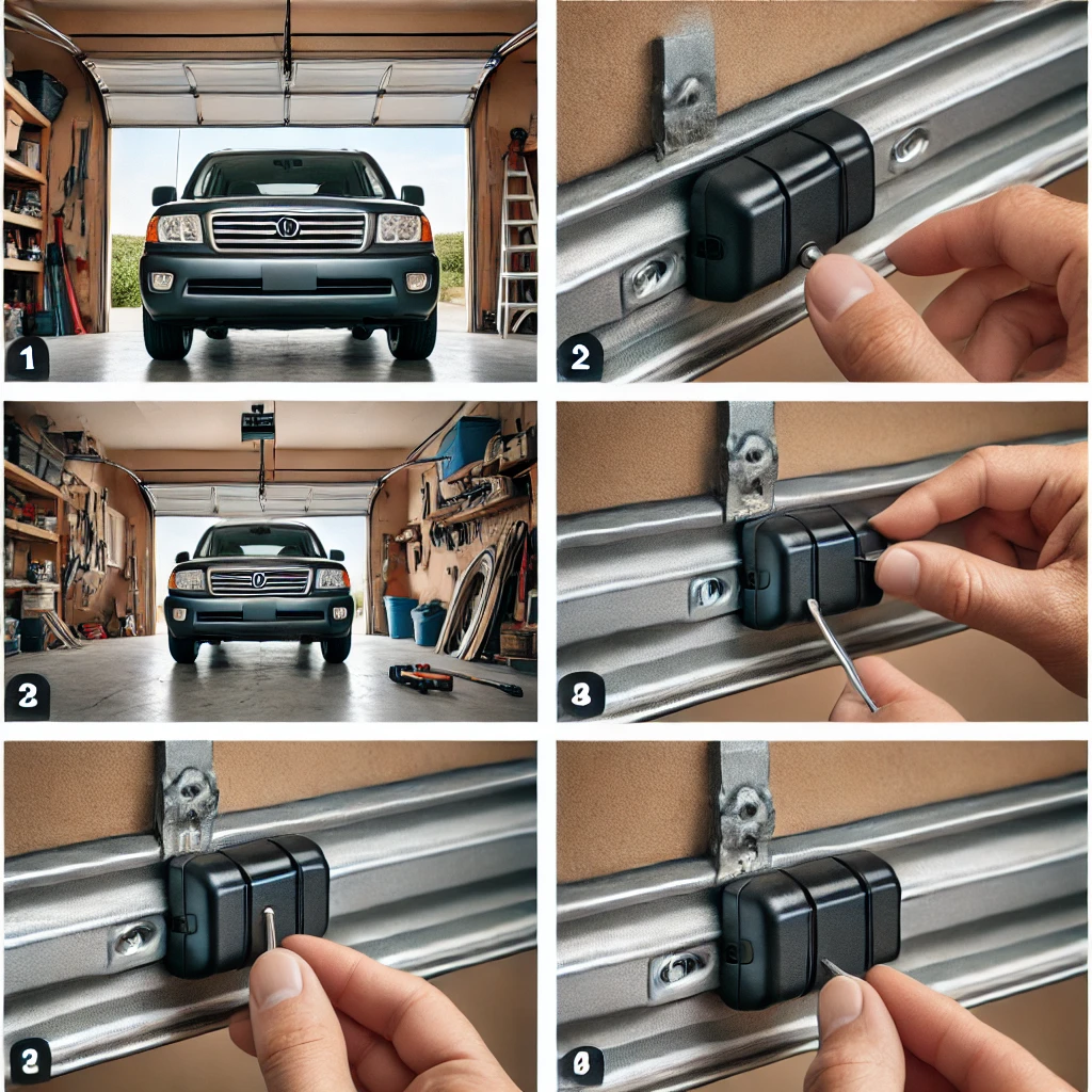 how to adjust garage door sensors