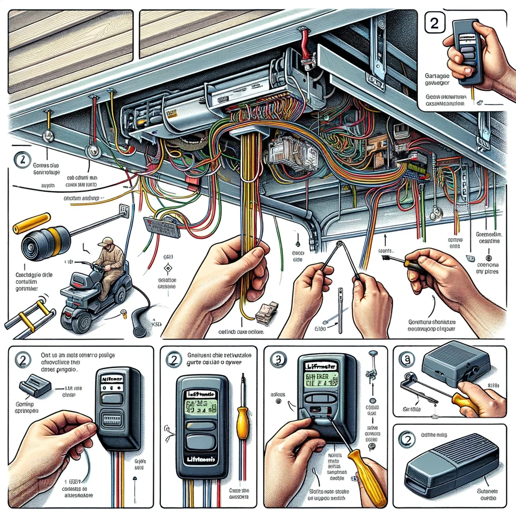 how to connect liftmaster garage door opener